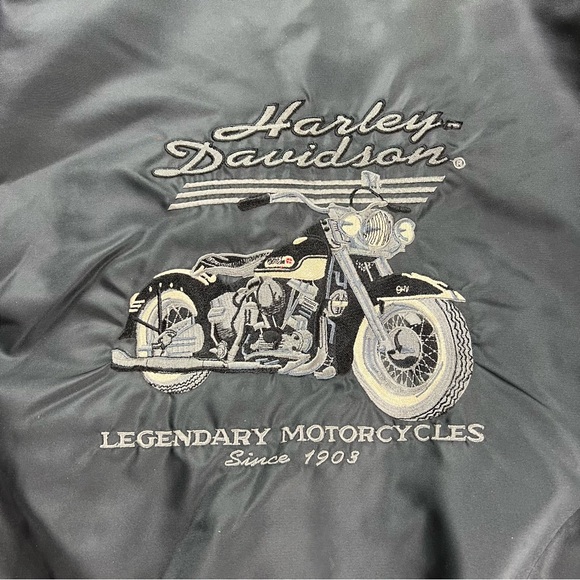 EUC Men’s Harley Davidson bomber jacket! - Picture 3 of 5